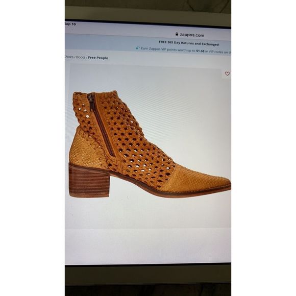 BRAND new in box, Free People In The Loop Woven Boot, in Tan, size 39.5 - Picture 8 of 11